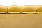 Дизайнерский диван Pearl Double Yellow на черных ножках №4