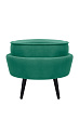 Пуф Pearl Adorn Green V2 на черных ножках №0