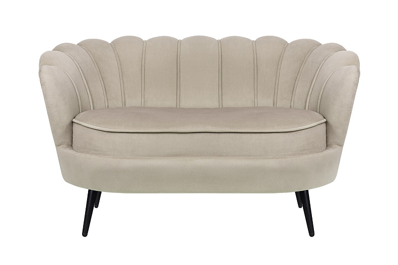 Дизайнерский диван Pearl Double Taupe на черных ножках