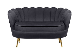 Дизайнерский двухместный диван Pearl Double Black