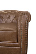 Кожаное кресло Karo Brown leather №4