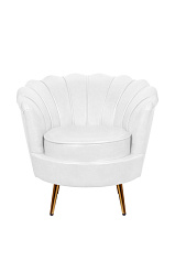 Низкое кресло ракушка Pearl White в Краснодаре
