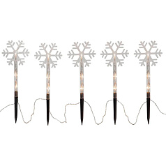 Уличная гирлянда WANDY, 5X 3X0,06W(LED), 4,5V, 25х140см, пластик, 3xАА (не в комплекте) 857-26