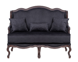 Двухместный дизайнерский диван Brody Double Black