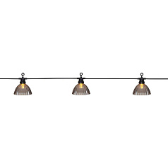 Уличные огоньки  CUBONE, LED 12X0,066W, IP44, L4950, B90, H105, пластик, серый, черный/пластик, полупрозрачный