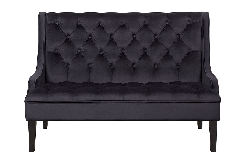 Прямой двухместный американский диван Sommet черный в Краснодаре Прямой двухместный американский диван Sommet черный