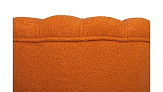 Низкое кресло ракушка Pearl Orange Boucle на черных ножках №4