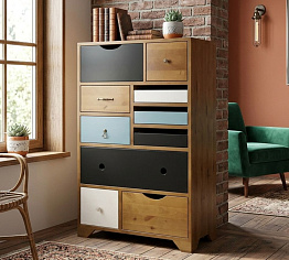 Комод универсальный «Акварель (Aquarelle)» 10 ящиков арт RE-14ETG/4