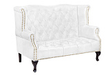 Кожаный дизайнерский диван лофт Royal Sofa White №1