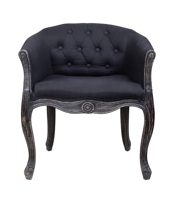 Низкое кресло Kandy Black Old