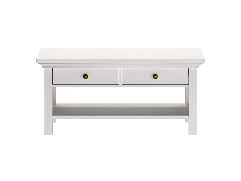 Стол журнальный Reina с выдвижными ящиками Белый