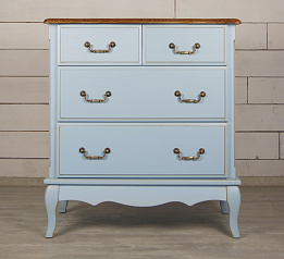 Голубой комод Leontina (4 ящика) арт ST9335B
