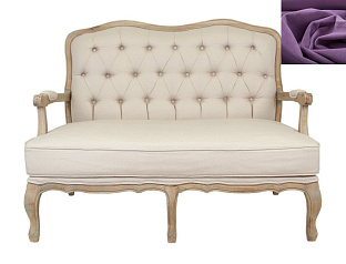 Прямой диван модерн Yareli фиолетовый