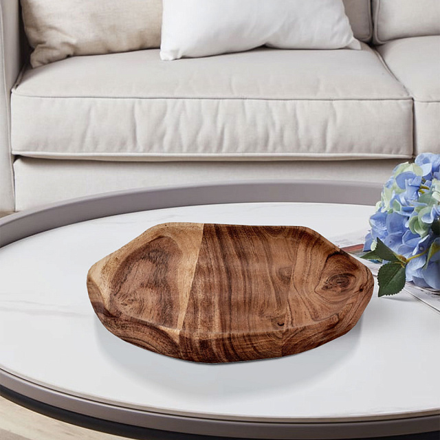 427065 Тарелка декоративная FORLEYET, H18, ?200, дерево, натуральный в Краснодаре 427065 Тарелка декоративная FORLEYET, H18, ?200, дерево, натуральный