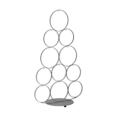 427417 Рождественское украшение в виде ели, BALLYMENA, H-660, металл, серебряный