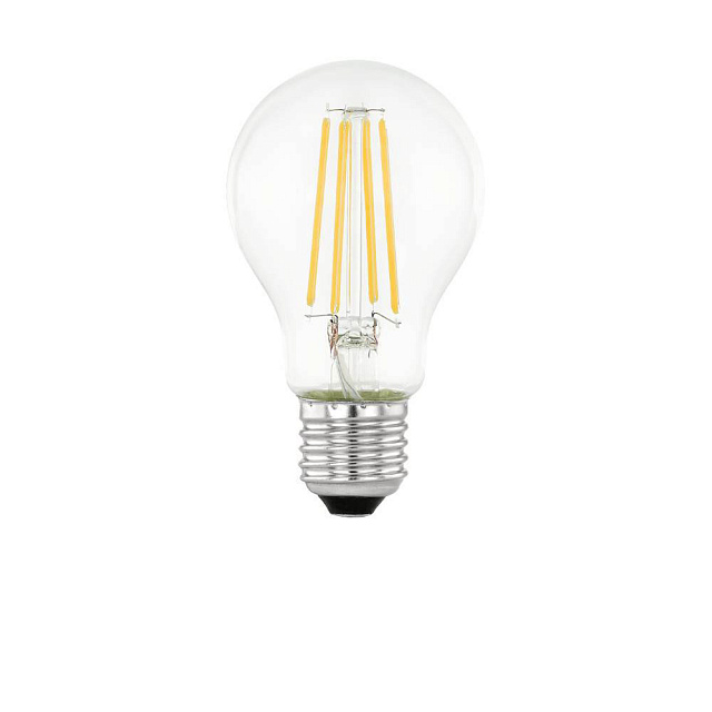 Лампа светодиод A60, 6W(E27), 806lm, 3000K прозрачный, день-ночь