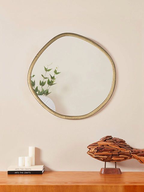 425043 Зеркало декоративное BANI, L600, B25 H615, сталь, зеркало, золотой в Краснодаре 425043 Зеркало декоративное BANI, L600, B25 H615, сталь, зеркало, золотой