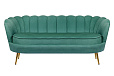 Диван ракушка для гостиниц Pearl Triple Green V2