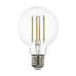 Лампа светодиодная CONNECT G80, 1x6W(E27), 2200-6500К, 806lm, прозрачн №0
