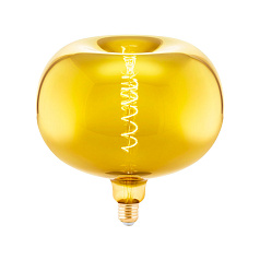 Светод. лампа " Яблоко"  димм., 4W (E27), ?220, L220, 1900K, 50lm, янтарь