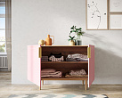 Комод с двумя дверками "Line" LN01/GR1/pink №1