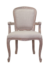 Мягкий стул с подлокотниками Gran Arm Beige