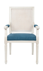 Мягкий стул с подлокотниками Wilton White в Краснодаре
