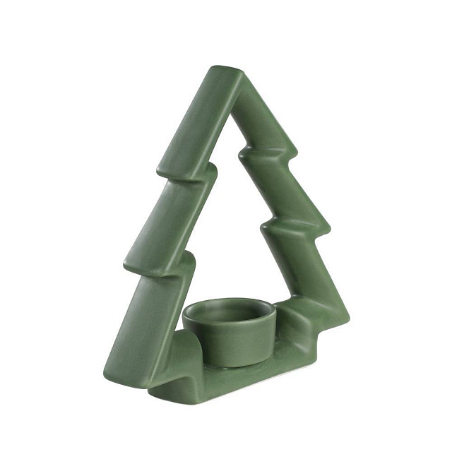 422407 Подсвечник рождественский CATACOL, керамика/зелёный 183х53х182 мм в Краснодаре 422407 Подсвечник рождественский CATACOL, керамика/зелёный 183х53х182 мм