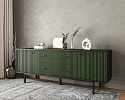 Комод две дверки и четыре ящика "Emerson" арт EM19/green/L №2