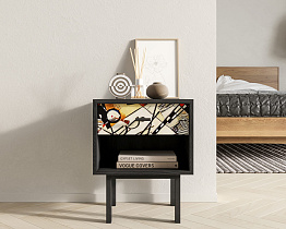 Тумбочка с верхним ящиком "Emerson" by Kandinsky арт EM11/Print_01