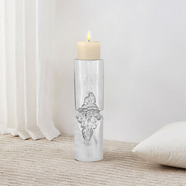 422074 Подсвечник SIBUCO, B250, ?105, алюминий, цвет никель