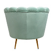 Низкое кресло ракушка Pearl Green №3