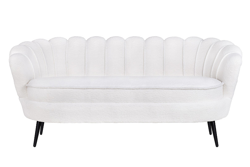 Диван ракушка для гостиниц Pearl Triple Boucle на черных ножках в Краснодаре Диван ракушка для гостиниц Pearl Triple Boucle на черных ножках