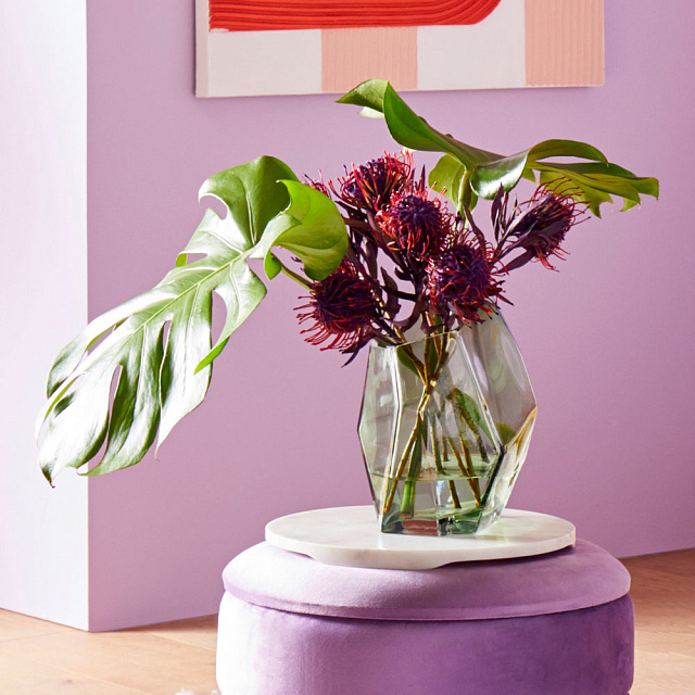 427254 Тарелка декоративная SIAYAN, L300, B300, H20, мрамор, белый в Краснодаре 427254 Тарелка декоративная SIAYAN, L300, B300, H20, мрамор, белый