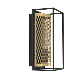 43789 Бра (настенный светильник) NOHALES, 1X40W (E27), H320, сталь, черный, латунь