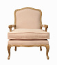 Мягкое полукресло с подлокотниками Nitro Beige Velvet