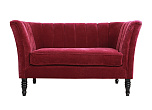 Прямой двухместный диван Dalena Vine красный №0