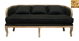 Диван ретро Nora желтый