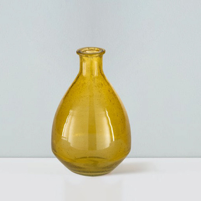 421177 Ваза декоративная PADADA, H240, ?160, стекло, желтый в Краснодаре 421177 Ваза декоративная PADADA, H240, ?160, стекло, желтый