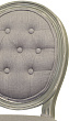 Дизайнерский обеденный стул Volker Button Grey №4