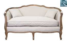 Диван ампир Darcy 2 цвет голубой