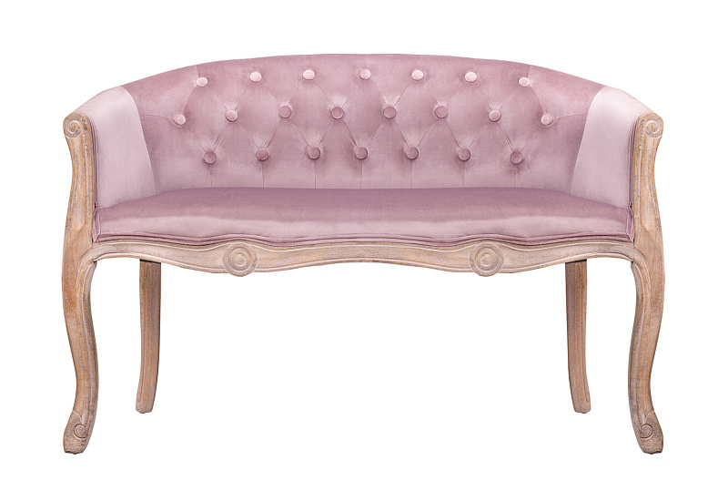 Двухместный дизайнерский диван Kandy Double Pink Velvet в Краснодаре Двухместный дизайнерский диван Kandy Double Pink Velvet