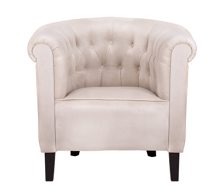 Низкое кресло Swaun Beige Velvet