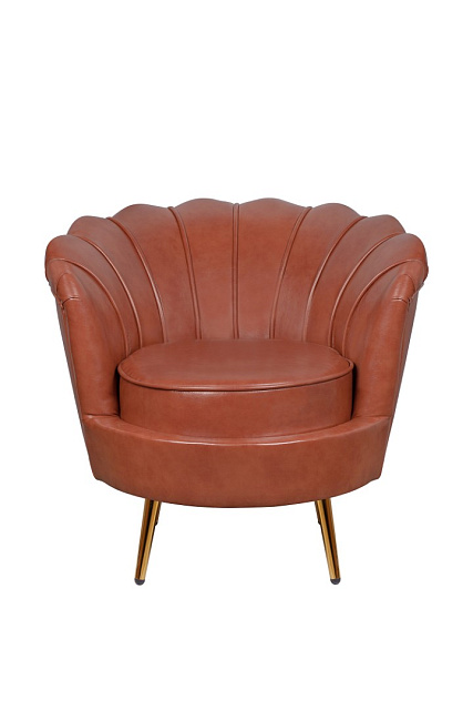 Низкое кресло ракушка Pearl Brown