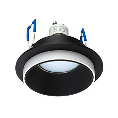 900453 Встраиваемый светильник CAROSSO, 35W (GU10), ?93, алюминий, черный, белый