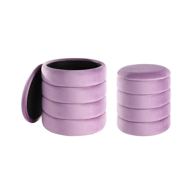 424128 Пуф AMPAHAKA (комп.из 2шт.), H445, ?400, полиэстер, фиолетовый в Краснодаре 424128 Пуф AMPAHAKA (комп.из 2шт.), H445, ?400, полиэстер, фиолетовый