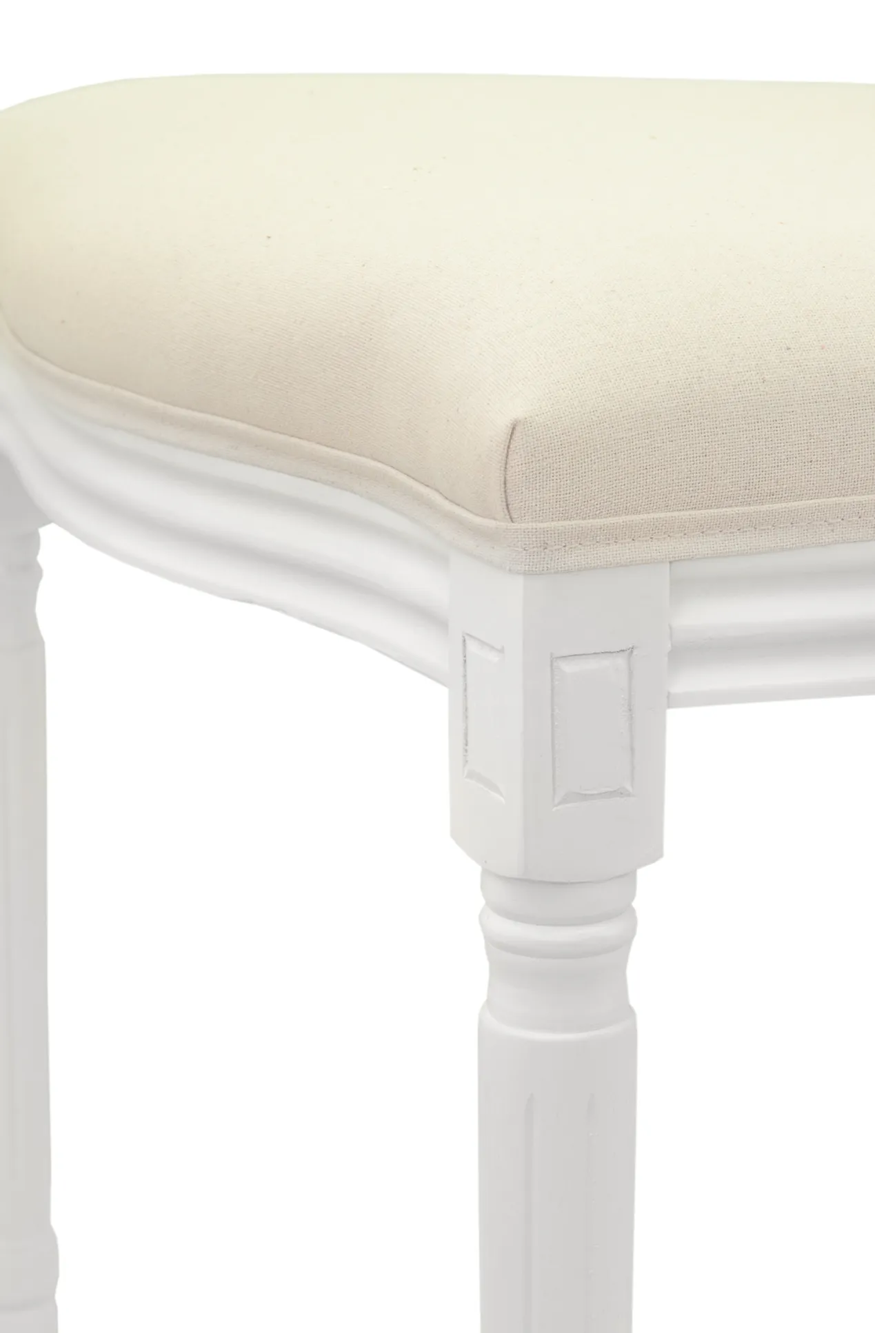 фото Дизайнерский обеденный стул модерн Volker Beige and White