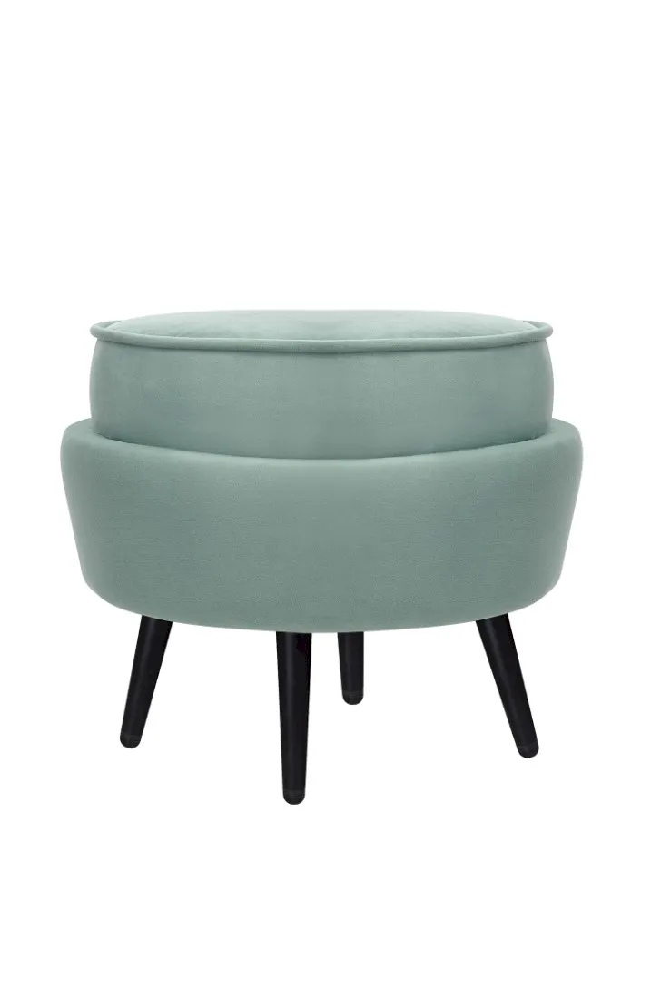 купить Пуф Pearl Adorn Green на черных ножках