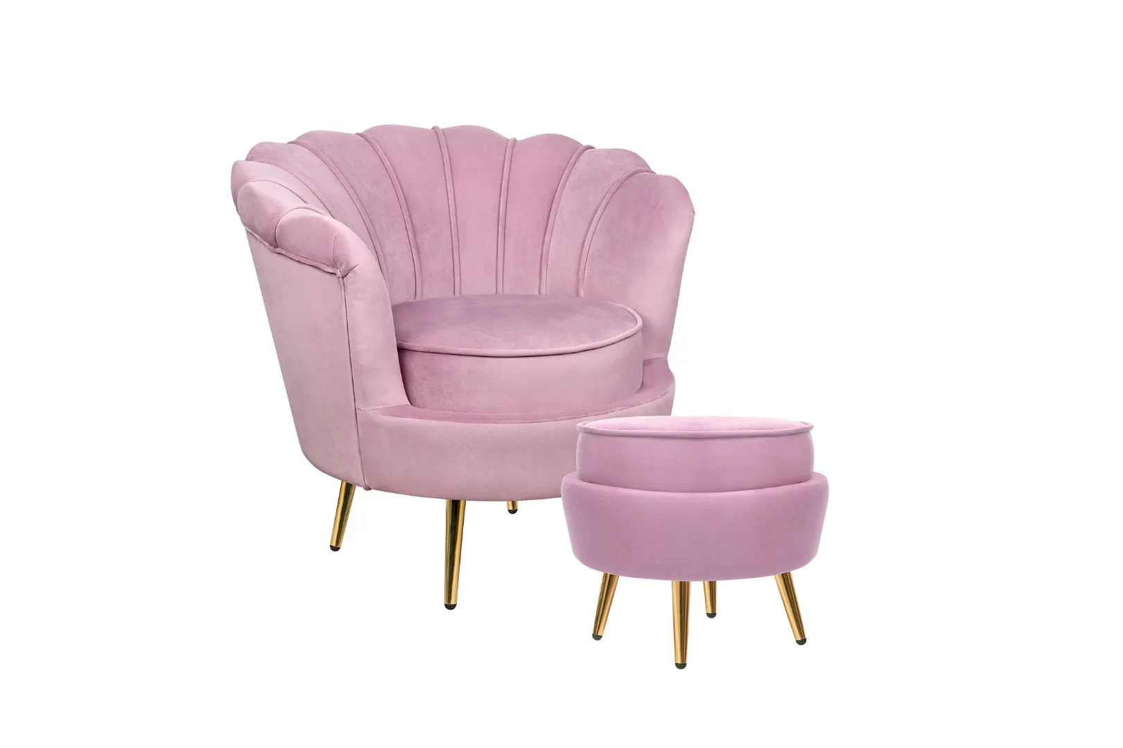 купить Кресло с пуфом ракушка Pearl Pink в Москве купить Кресло с пуфом ракушка Pearl Pink в Краснодаре