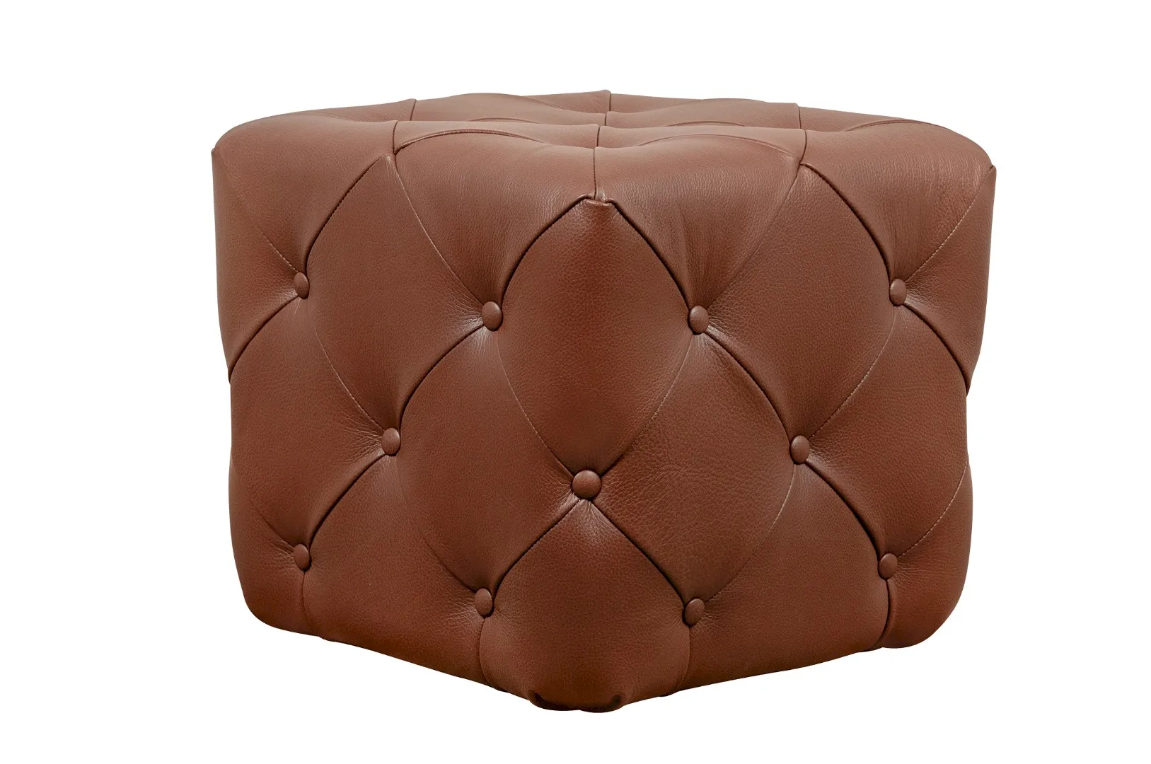 купить Дизайнерский пуф Amrit Light Brown Leather